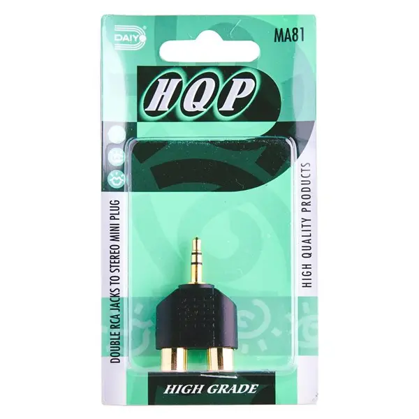 کابل و مبدل تبدیل یک به دو RCA به جک 3.5 میلی متری دایو کد MA81 -