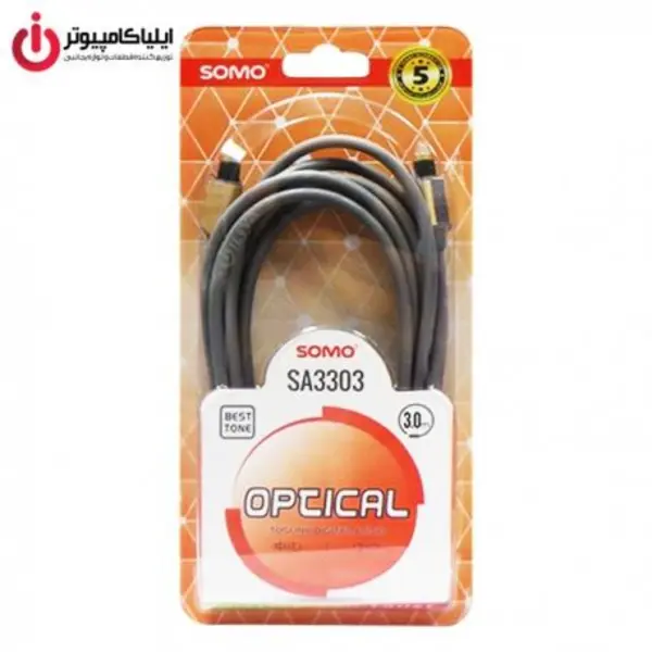 کابل اپتیکال سومو مدل SA3303 طول 3 متر Somo SA3303 Optical Audio Cable 3m