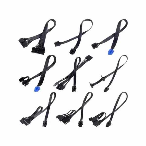 پک کامل کابل منبع تغذیه سیلوراستون مدل SST-PP05-E SLEEVE SilverStone SST-PP05-E SLEEVE Cable