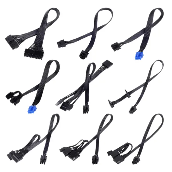 پک کامل کابل منبع تغذیه سیلوراستون مدل SST-PP05-E SLEEVE SilverStone SST-PP05-E SLEEVE Cable