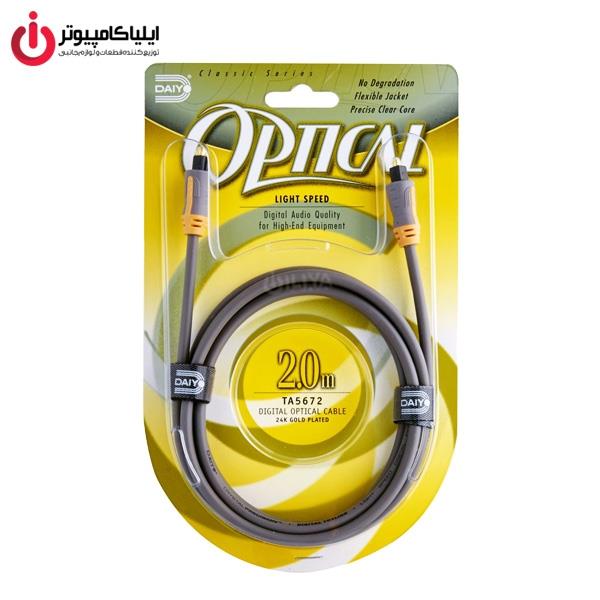 کابل دیجیتال اپتیکال دایو مدل TA5672 به طول 2 متر Daiyo TA5672 Digital Optical cable 2m