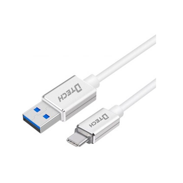 کابل تبدیل USB 3.0 به Type-C دی تک مدل تی 0306 به طول 1.5 متر کابل تبدیل USB-3 به Type-C طول 1.5m دیتک Dtech DT-T0306