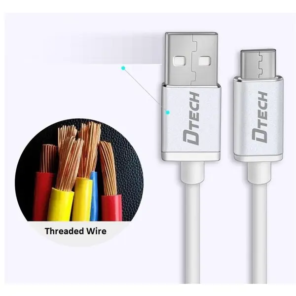 کابل تبدیل USB 3.0 به Type-C دی تک مدل تی 0306 به طول 1.5 متر کابل تبدیل USB-3 به Type-C طول 1.5m دیتک Dtech DT-T0306 - 3