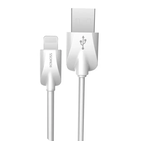 کابل تبدیل USB به لایتنینگ روموس مدل CB128 طول 1 متر ROMOSS CB128 USB To Lightining Cable 1m