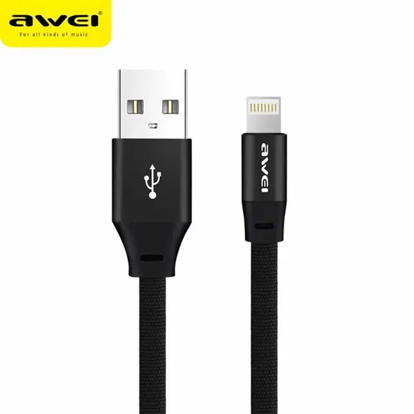 کابل تبدیل USB به لایتنینگ اوی مدل CL-97 طول 1 متر Awei CL-97 USB to Lightning Cable 1m