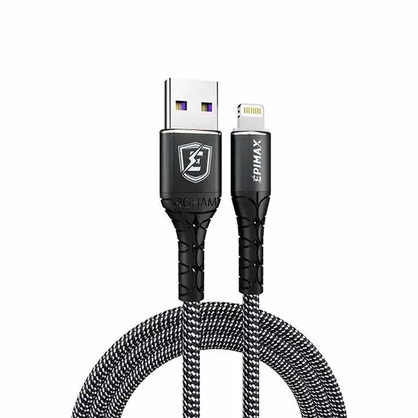 کابل تبدیل USB به لایتنینگ اپیمکس مدل EC - 09 طول 1.2 متر Epimax EC - 09 USB to lightning Cabel  1.2 m
