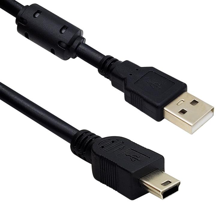 کابل تبدیل USB به MINI USB لوتوس مدل MINI5PIN-AM طول 1.5 متر MINI5PIN-AM LOTUS USB TO MINIUSB CABLE