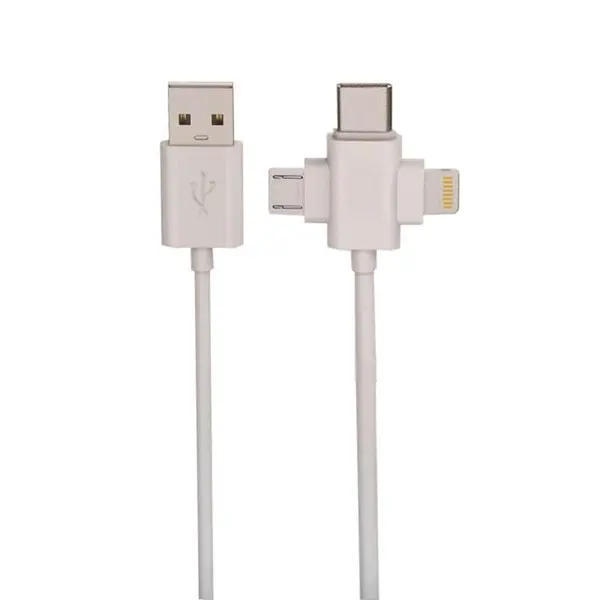 کابل تبدیل USB به لایتنینگ/USB-C/MicroUSB آرسون مدل AN-311 طول 1 متر -