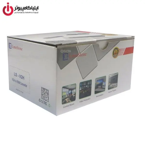 تبدیل تصویر VGA به HDMI برند لایمستون مدل LS-V2H + انتقال صدا Limestone LS-V2H VGA To HDMI Converter + Audio Limestone LS-V2H VGA To HDMI Converter + Audio