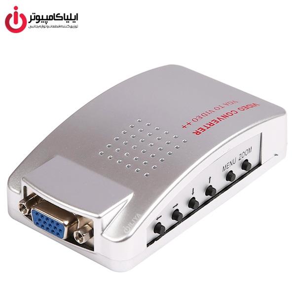 مبدل تصویر VGA به RCA لایمستون مدل LS-V2A   Limestone LS-V2A VGA To RCA Converter