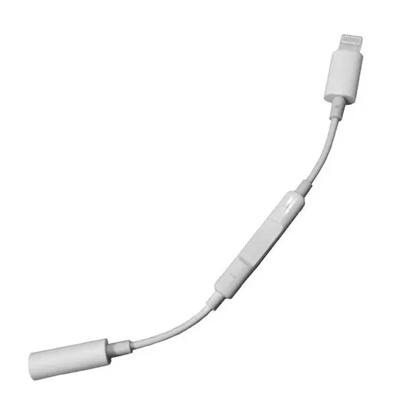 کابل تبدیل لایتنینگ به جک 3.5 میلی متری مدل WUW-X87 طول 0.1 متر -