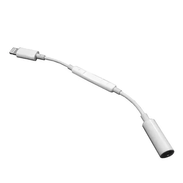 کابل تبدیل لایتنینگ به جک 3.5 میلی متری مدل WUW-X87 طول 0.1 متر -