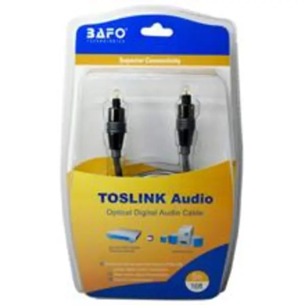 کابل اپتیکال صدا 5 متری لمونتک (DIGITAL OPTICAL 5M) Bafo 5M Toslink Optical Digital Audio Cable