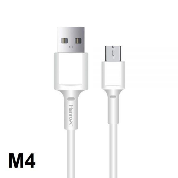 کابل اندروید Hanrox – M4 Hanrox M4 MicroUSB Charge and Sync Cable