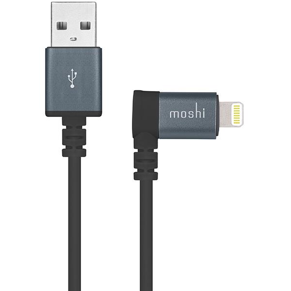 کابل MOSHI موشی LIGHTNING لایتنینگ 1.5 متری 90 درجه مشکی