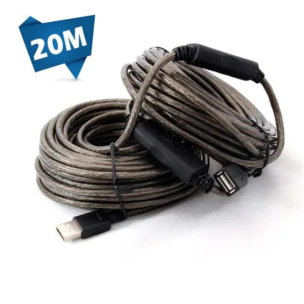 کابل افزایش طول USB لمونتک 20 متری بافر دار