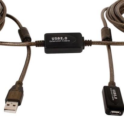 کابل افزایش طول USB لمونتک 20 متری (بافر دار)