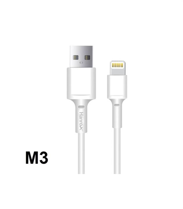 کابل تبدیل USB به لایتنینگ هانروکس مدل M3 طول ۱متر