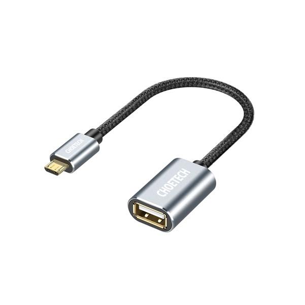کابل تبدیل USB به microUSB چویتک مدل AB0013 طول0.2 متر Choetech AC0013 USB to microUSB Cable 0.2m