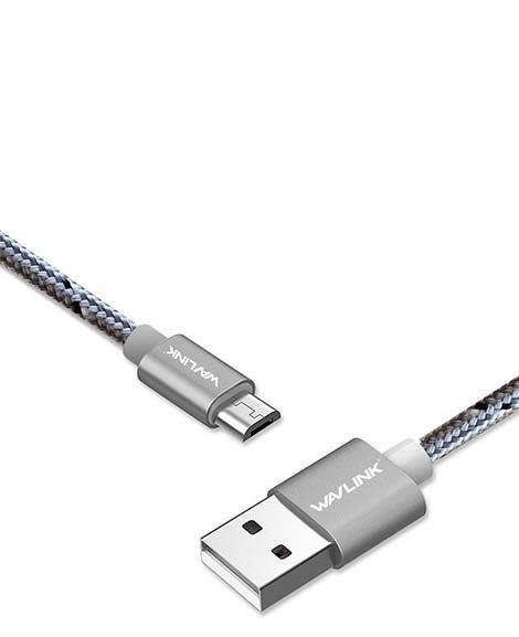 کابل USB به Micro USB ویولینک مدل WL-US200001 به طول 1 متر Wavlink WL-US200001 USB To microUSB Cable 1m