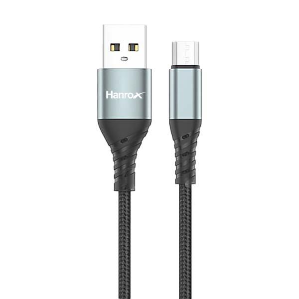 کابل تبدیل USB به microUSB هانروکس مدل C20 طول 1 متر -
