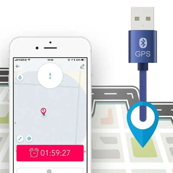 کابل تبدیل USB به Micro USB  بلوتوثی جووی مدل LM29 به طول 1 متر Joway LM29 Bluetooth GPS Navigatiion USB to Micro USB Cable 1m