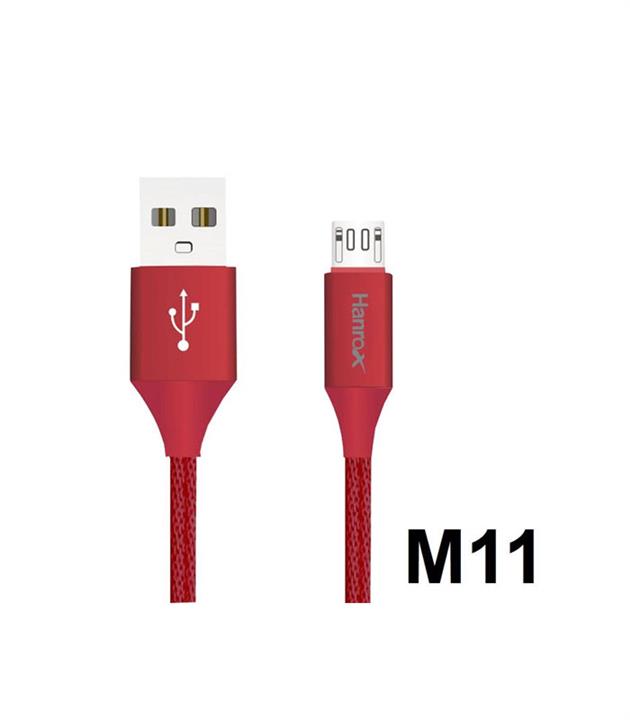 کابل تبدیل USB به microUSB هانروکس مدل M11 طول ۱ متر