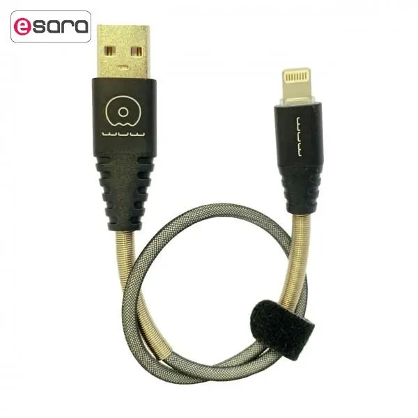کابل USB به لایتنینگ دبلیو یو دبلیو مدل X71 طول 20 سانتی متر -