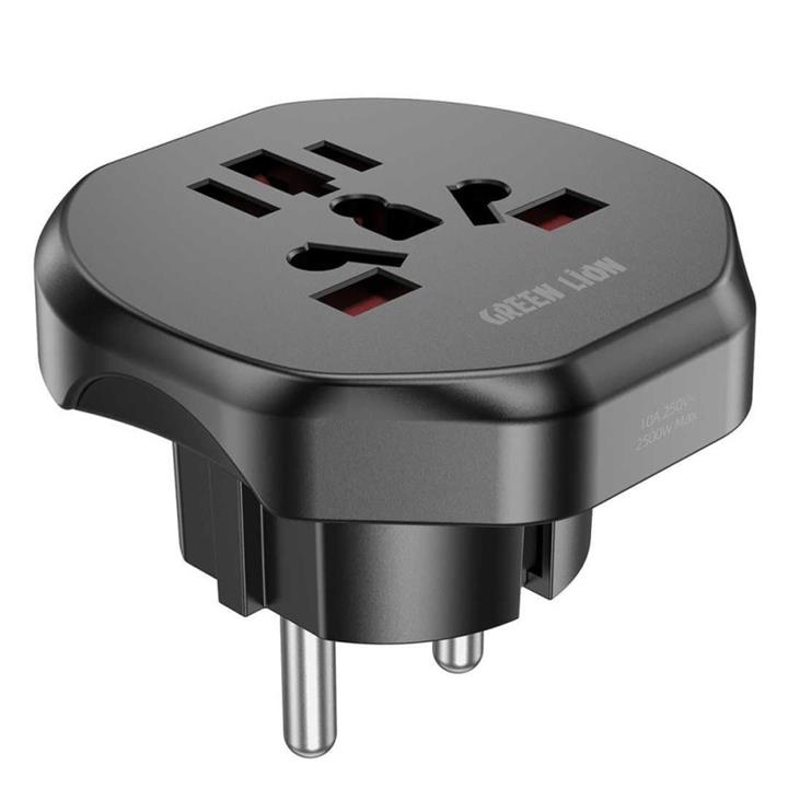 مبدل برق 3 به 2 گرین لاین Green Lion Universal Conversion EU Plug 2