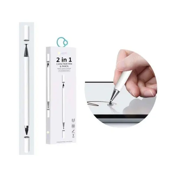 قلم لمسی دو سر کوتتسی Coteetci 2IN1 capacitive pen 62003