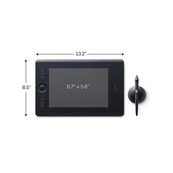 تبلت گرافیکی وکام اینتوس پرو مدیوم Wacom Intuos Pro M PTH-660 به همراه قلم نوری Wacom PTH-660 Intuos Pro Medium Display Pen
