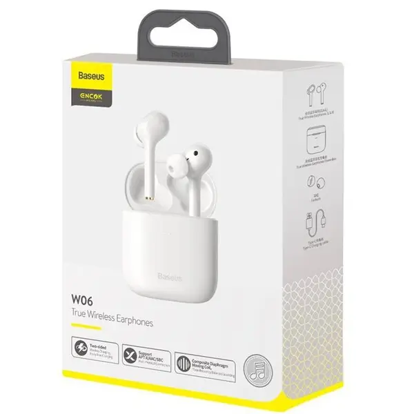 استند و پایه خنک کننده هدست بلوتوث بیسوس Baseus Encok W06 TWS Bluetooth Headset