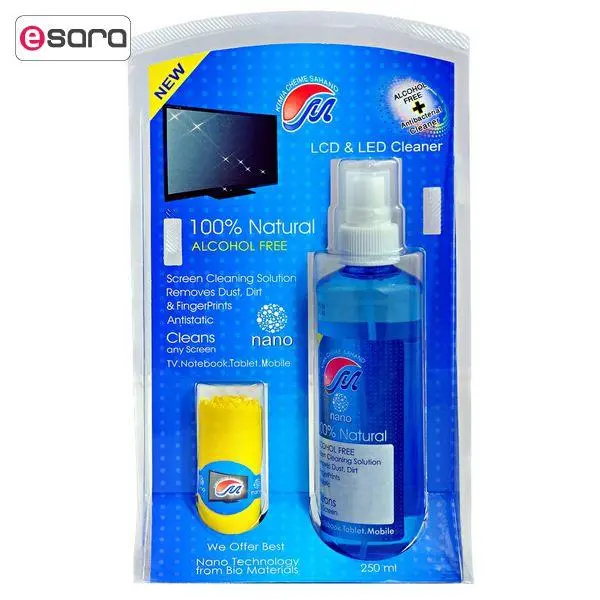 کیت تمیزکننده LCD و LED مهرتاش - 250 میلی لیتر Mehrtash Nano Antibacterial Cleaner Kit For LCD And LED Display 250ml