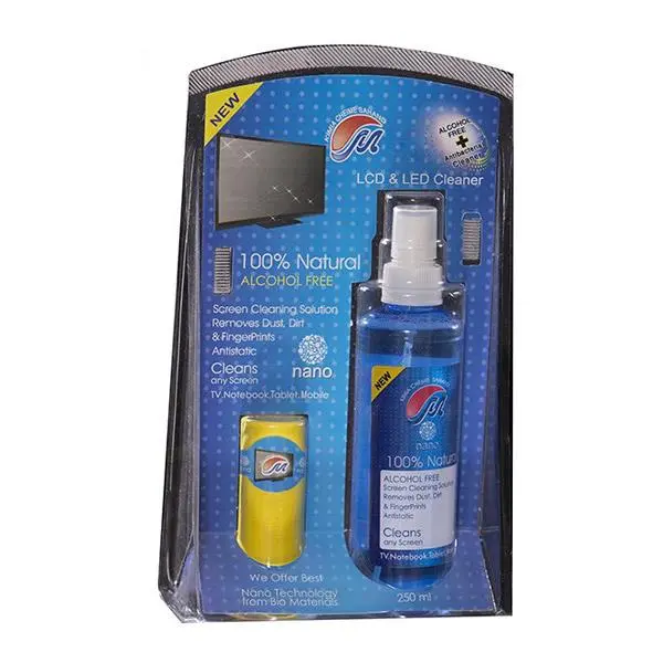 کیت تمیزکننده LCD و LED مهرتاش - 250 میلی لیتر Mehrtash Nano Antibacterial Cleaner Kit For LCD And LED Display 250ml