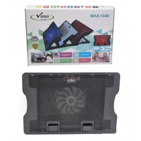 استند و پایه خنک کننده فن تنظیم ارتفاع نوت بوک وان مکس مدل MAX-1440