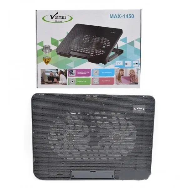 استند و پایه خنک کننده فن تنظیم ارتفاع نوت بوک وان مکس مدل MAX-1450