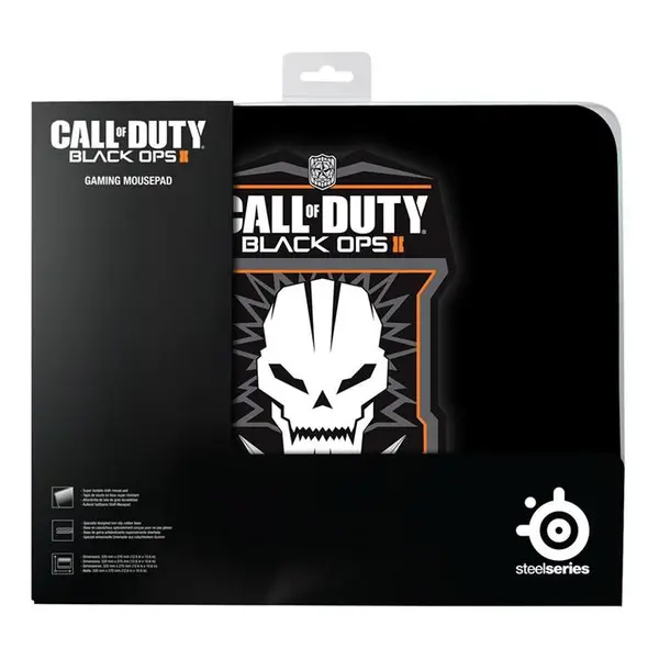 ماوس پد مخصوص بازی استیل سریز Mouse Pade Steel Series CALL OF DUTY BLACK OPS 2 SteelSeries QCK COD Black Ops II Badge MousePad