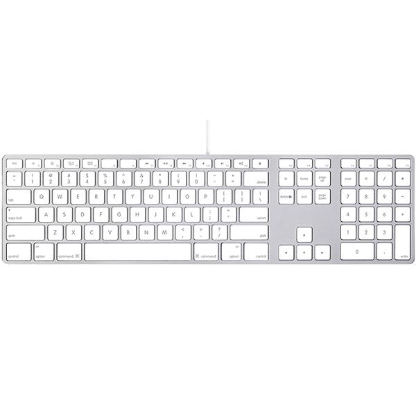 صفحه کلید باسیم اپل با بخش عددی مناسب مک Apple Wired Keyboard with Numeric Keypad For Mac