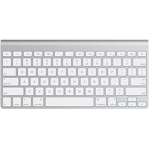 کیبورد لپ تاپ صفحه کلید بی‌سیم اپل مناسب مک Apple Wireless Keyboard MC184LL/B For Mac