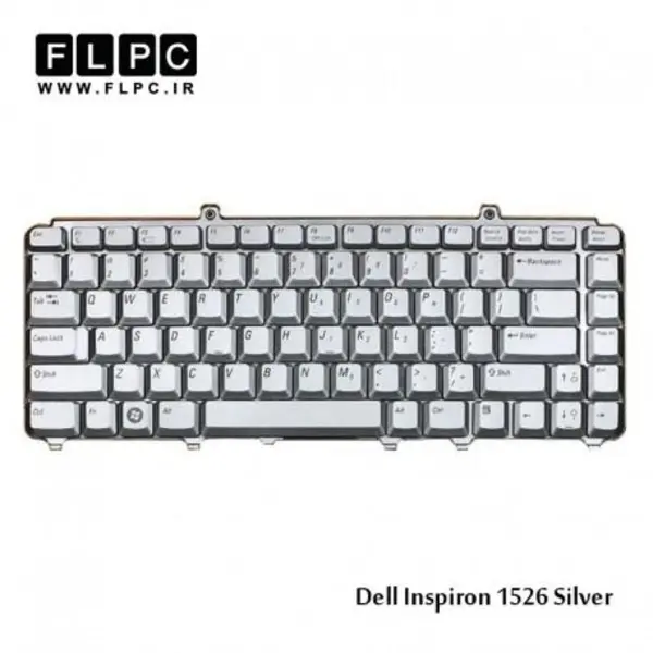 کیبورد لپ تاپ دل Dell laptop keyboard Inspiron 1526 نقره ای - 2
