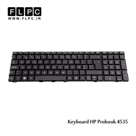 کیبورد لپ تاپ اچ پی HP Laptop Keyboard ProBook 4535 مشکی-اینتر بزرگ-بدون فریم