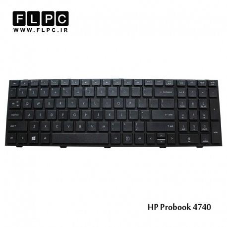 کیبورد لپ تاپ اچ پی HP Laptop Keyboard Probook 4740 مشکی-اینتر کوچک-بافریم