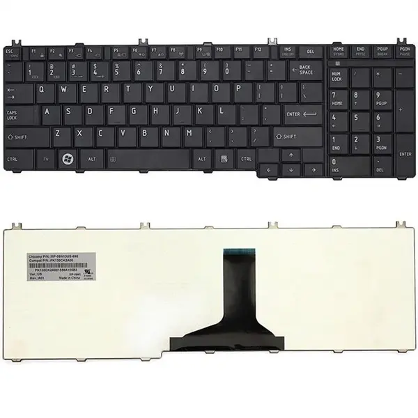 توشیبا Keyboard Laptop Toshiba Satellite C650 White Keyboard Laptop Toshiba C650