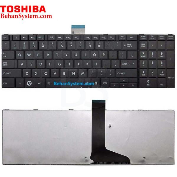 توشیبا Keyboard Laptop Toshiba Satellite C850 Black Keyboard Laptop Toshiba C850