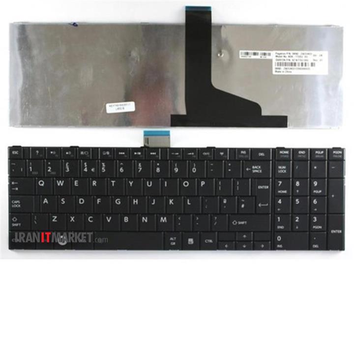 توشیبا Keyboard Laptop Toshiba Satellite C850 Black Keyboard Laptop Toshiba C850