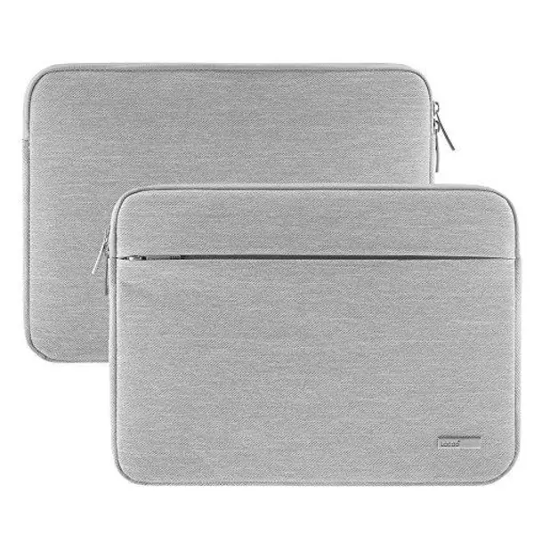 Lacdo 15.6 Inch Laptop Sleeve Bag Compatible Acer Aspire/Predator, Toshiba, Inspiron, ASUS P-Series, HP Pavilion, Lenovo, MSI GL62M, Chromebook Notebook Carrying Case, Water Resistant, Gray - 3