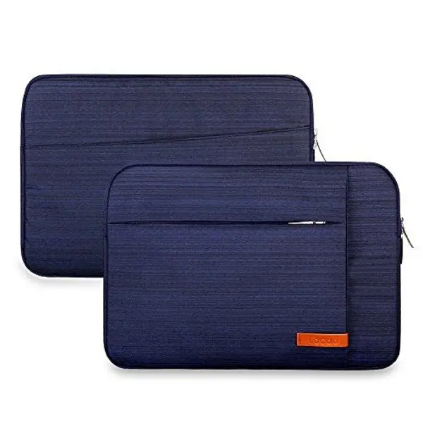 Lacdo 15.6 Inch Laptop Sleeve Bag Compatible Acer Aspire/Predator, Toshiba, Inspiron, ASUS P-Series, HP Pavilion, Lenovo, MSI GL62M, Chromebook Notebook Carrying Case, Water Resistant, Blue - 3