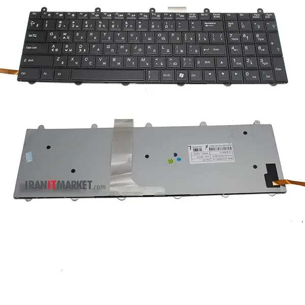 کیبورد لپ تاپ ام اس ای Laptop Keyboard MSI GE60 KBR Replacement Keyboard for MSI GE60 GE70 GX60 GT60 GT70 GX70 GT780 GT780DX GT783 GT783R MS-1762 Series Laptop with Frame with Backlight US Layout - 2