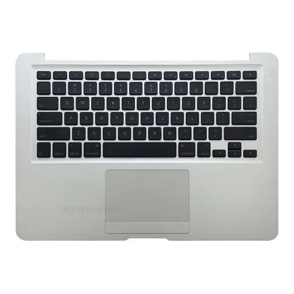 کیبرد لپ تاپ اپل MacBook Air A1237-13 Inch_607-2255-A مشکی با قاب C نقره ای Keyboard Laptop Apple MacBook Air A1237-13 Inch_607-2255-A Whit Case C Black-Silve