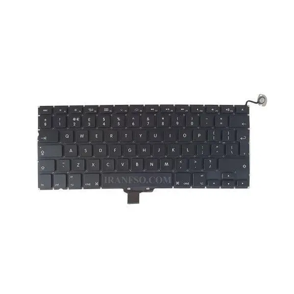 کیبورد لپ تاپ اپل MacBook Pro A۱۲۷۸ اینتربزرگ به همراه کلید پاور Apple MacBook Pro A1278 Keyboard
